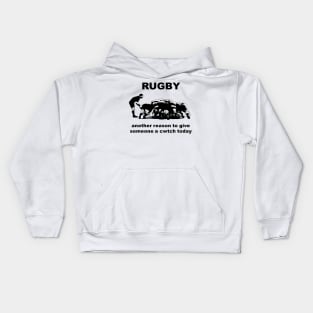 Rugby Another Reason To Give Someone A Cwtch Today Kids Hoodie